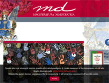 Tablet Screenshot of magistraturademocratica.it